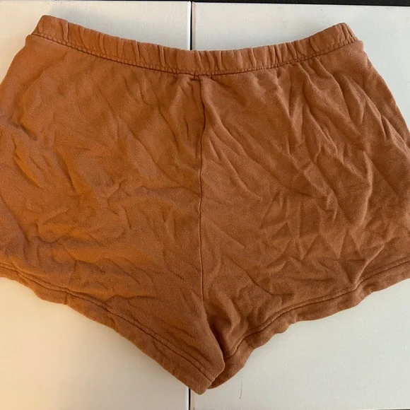 Aerie Warm Orange Lounge Shorts - Picture 4 of 4